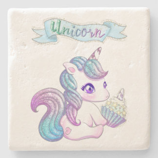 Posavasos De Piedra Unicornio lindo