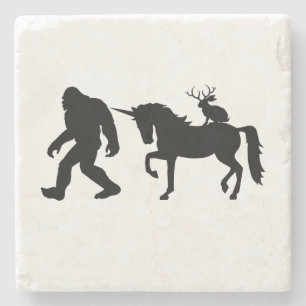 Posavasos De Piedra Unicornio, Pie Grande, Jackalope