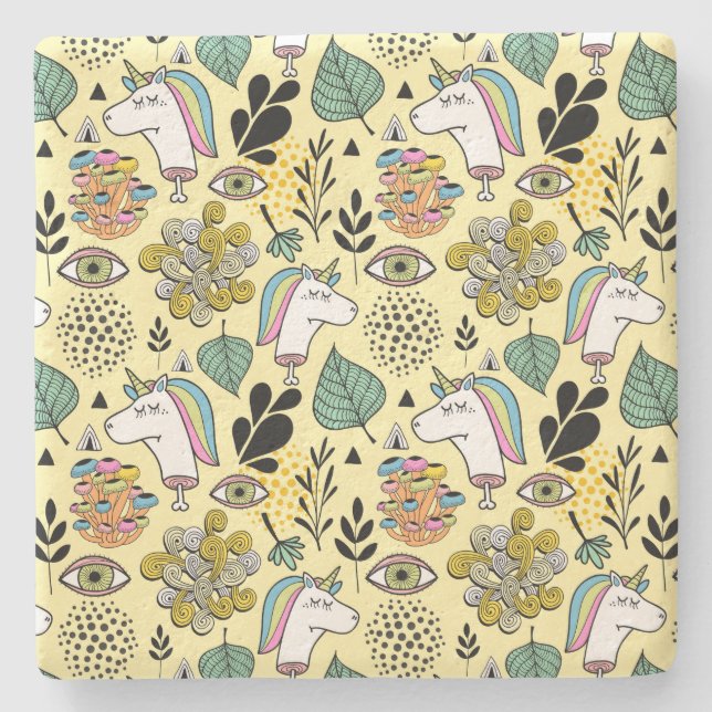 Posavasos De Piedra Unicornio pobre (Anverso)