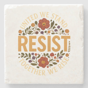 Posavasos De Piedra Unidos Nosotros Nos Mantendremos, Juntos Nos Levan