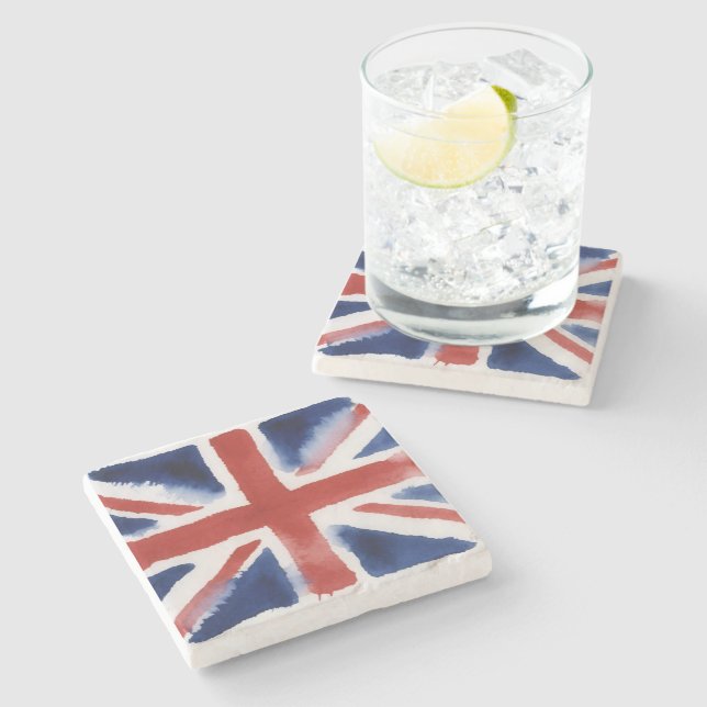 Posavasos De Piedra Union jack stone coaster (Lateral)