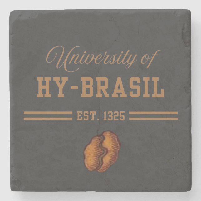 Posavasos De Piedra University of Hy-Brasil, Est. 1325 (Anverso)