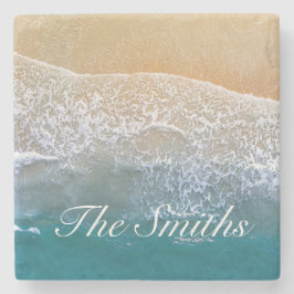 Posavasos De Piedra Uno con la playa