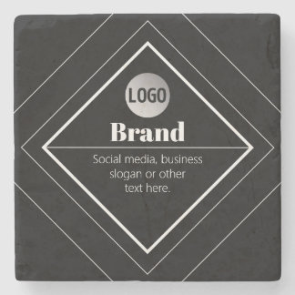 Posavasos De Piedra Upload Your Logo & Customizable Text Design