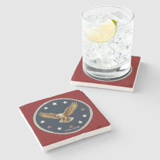 Posavasos De Piedra USA 250th Anniversay Marble Stone Coaster