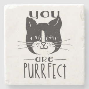 Posavasos De Piedra Usted es Purrfect