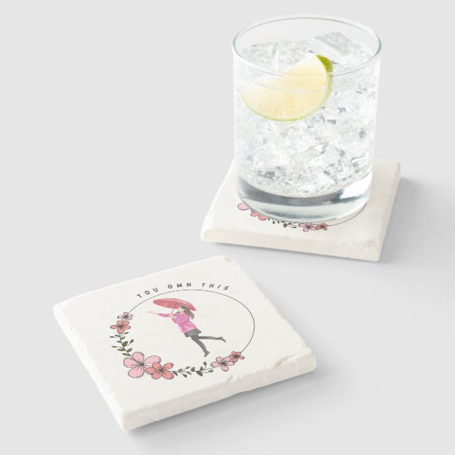 Posavasos De Piedra Usted Tiene Esto (Lateral)