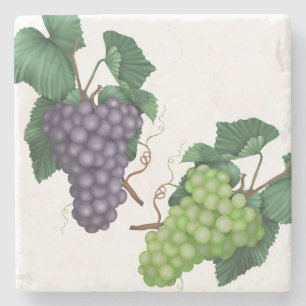Posavasos De Piedra Uvas
