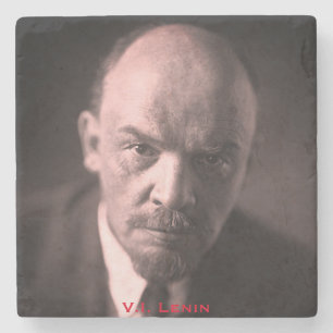 Posavasos De Piedra V.I. Lenin - Jefe de la Unión Soviética - CCCP