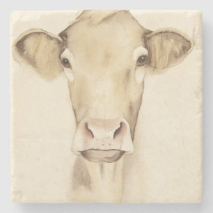 Posavasos De Piedra Vaca de los animales el   del granero de la