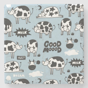 Posavasos De Piedra Vaca y leche