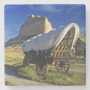 Posavasos De Piedra vagón Conestoga en Scottsbluff National