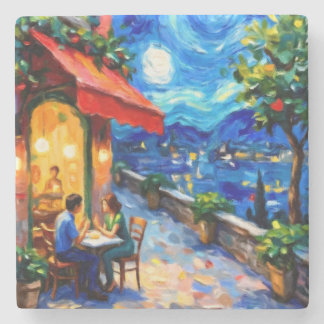 Posavasos De Piedra Valentine's Day Couple