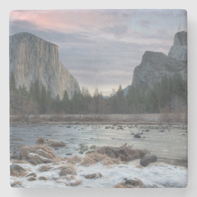 Posavasos De Piedra Valle de Yosemite (Anverso)