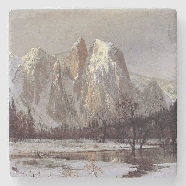 Posavasos De Piedra Valle Yosemite, California (Roca Catedral) (Anverso)