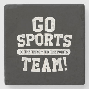 Posavasos De Piedra ¡Vamos Equipo Deportivo! Deportes divertidos