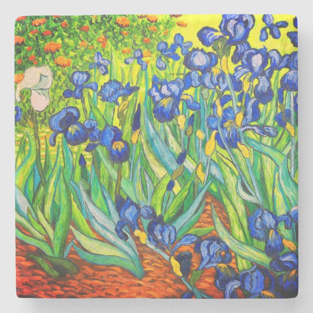 Posavasos De Piedra Van Gogh Irises (Anverso)