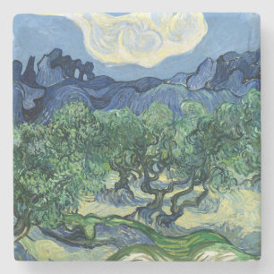 Posavasos De Piedra Van Gogh Los Olivos Pintura de Paisaje