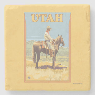 Posavasos De Piedra Vaquero (vista lateral) Utah