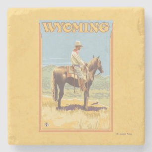 Posavasos De Piedra Vaquero (vista lateral) Wyoming
