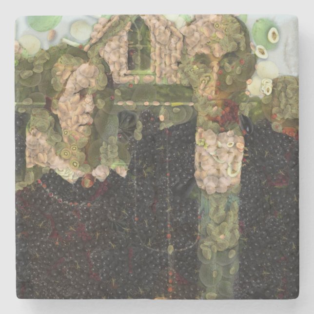 Posavasos De Piedra Vegan Gothic Bella Artes Spoof (Anverso)