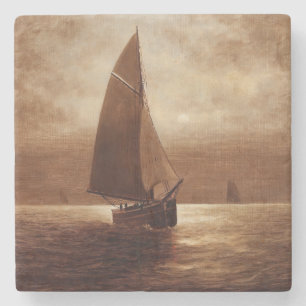 Posavasos De Piedra Vela de noche (alrededor de 1900) Elbridge Wesley