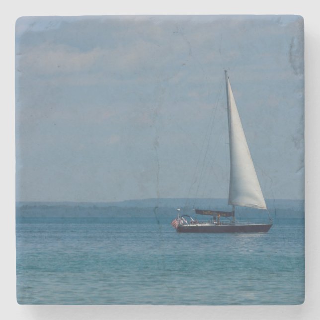 Posavasos De Piedra Vela Mackinac (Anverso)
