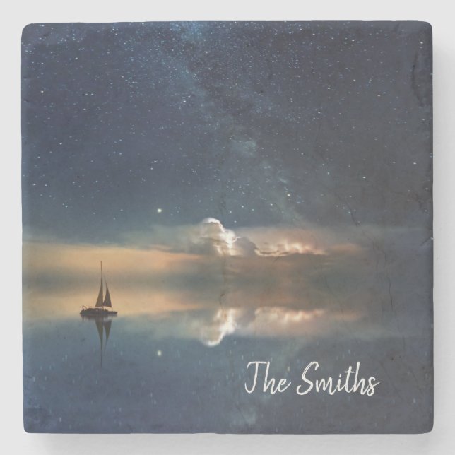 Posavasos De Piedra Vela nocturna (Anverso)