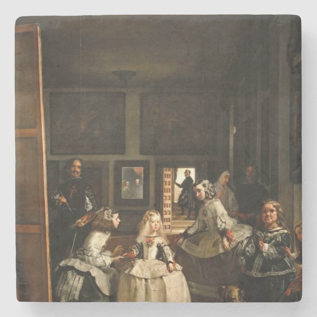Posavasos De Piedra VELÁZQUEZ - Las Meninas 1656 (Anverso)