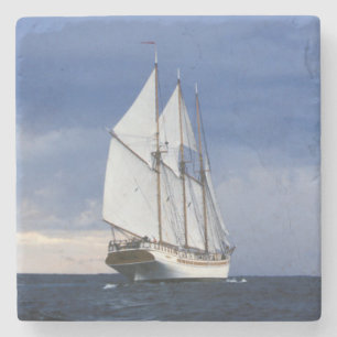 Posavasos De Piedra Velero en el mar Báltico