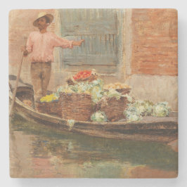 Posavasos De Piedra Vendedor de verduras en Venecia (por Vincenzo Capr