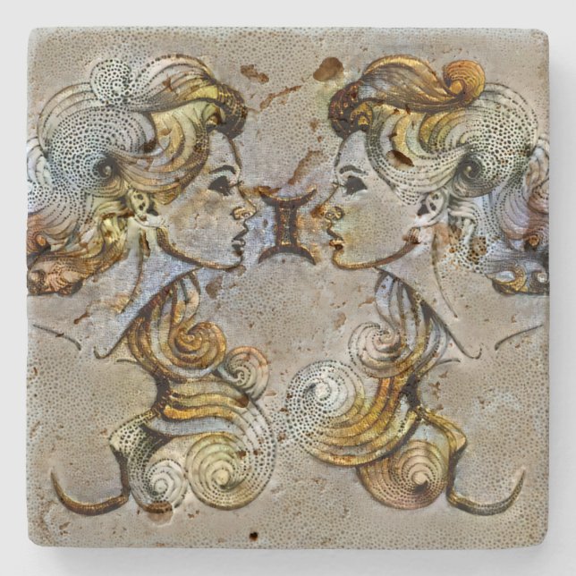 Posavasos De Piedra Venecia gemini (Anverso)