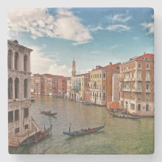 Posavasos De Piedra Venecia, Italia (Anverso)