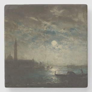 Posavasos De Piedra Venise et le Campanile au Clair de Lune
