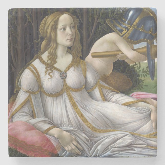 Posavasos De Piedra Venus y Marte de Sandro Botticelli (Anverso)