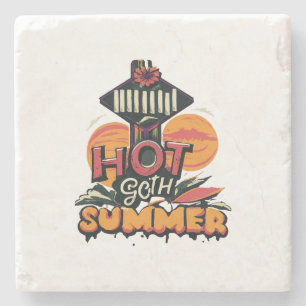Posavasos De Piedra Verano Caliente Gótico Chic