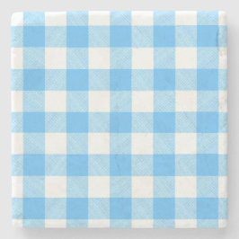 Posavasos De Piedra Verano de cielo a cuadros de ritmo lento