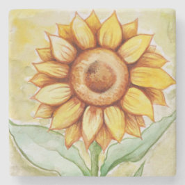 Posavasos De Piedra Verano del girasol