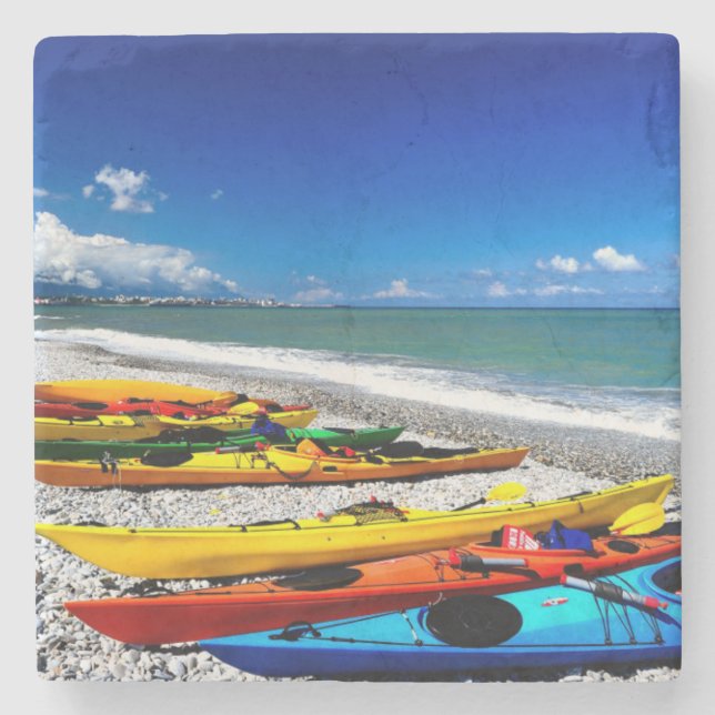 Posavasos De Piedra Verano Kayaking (Anverso)