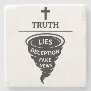 Posavasos De Piedra Verdad sobre mentiras