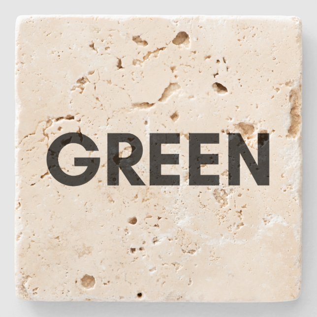 Posavasos De Piedra verde (Anverso)