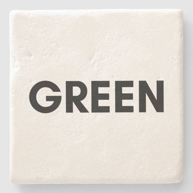 Posavasos De Piedra verde (Anverso)