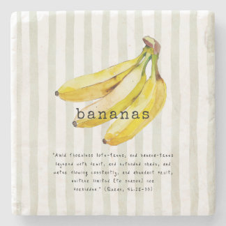 Posavasos De Piedra Verso del Corán de las bananas