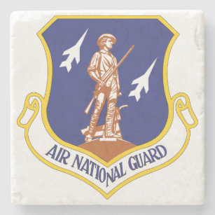 Posavasos De Piedra Veterano Militar de la Guardia Nacional Aérea