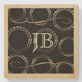 Posavasos De Piedra Viaje de vacaciones de oro retro