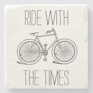 Posavasos De Piedra Viaje Elegante Con La Bicicleta Times