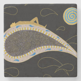 Posavasos De Piedra Viaje nocturno - Pascua de piedra de mármol