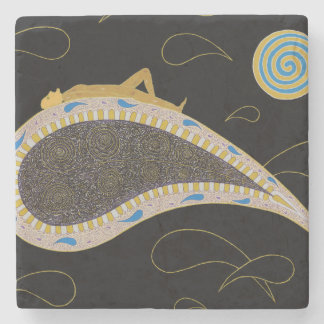 Posavasos De Piedra Viaje nocturno - Pascua de piedra de mármol