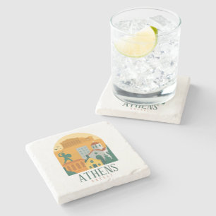 Posavasos De Piedra Viajes Vintage Atenas Greece - Parthenon