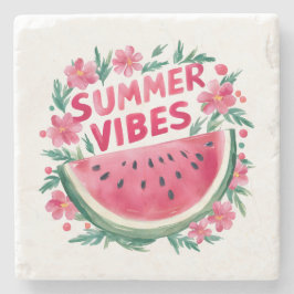 Posavasos De Piedra Vibraciones de Verano